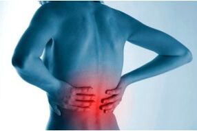 Místo spinální osteochondrózy